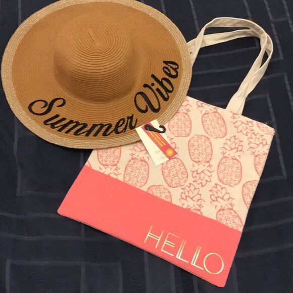 Adorable small canvas pineapple bag - Picture 1 of 5